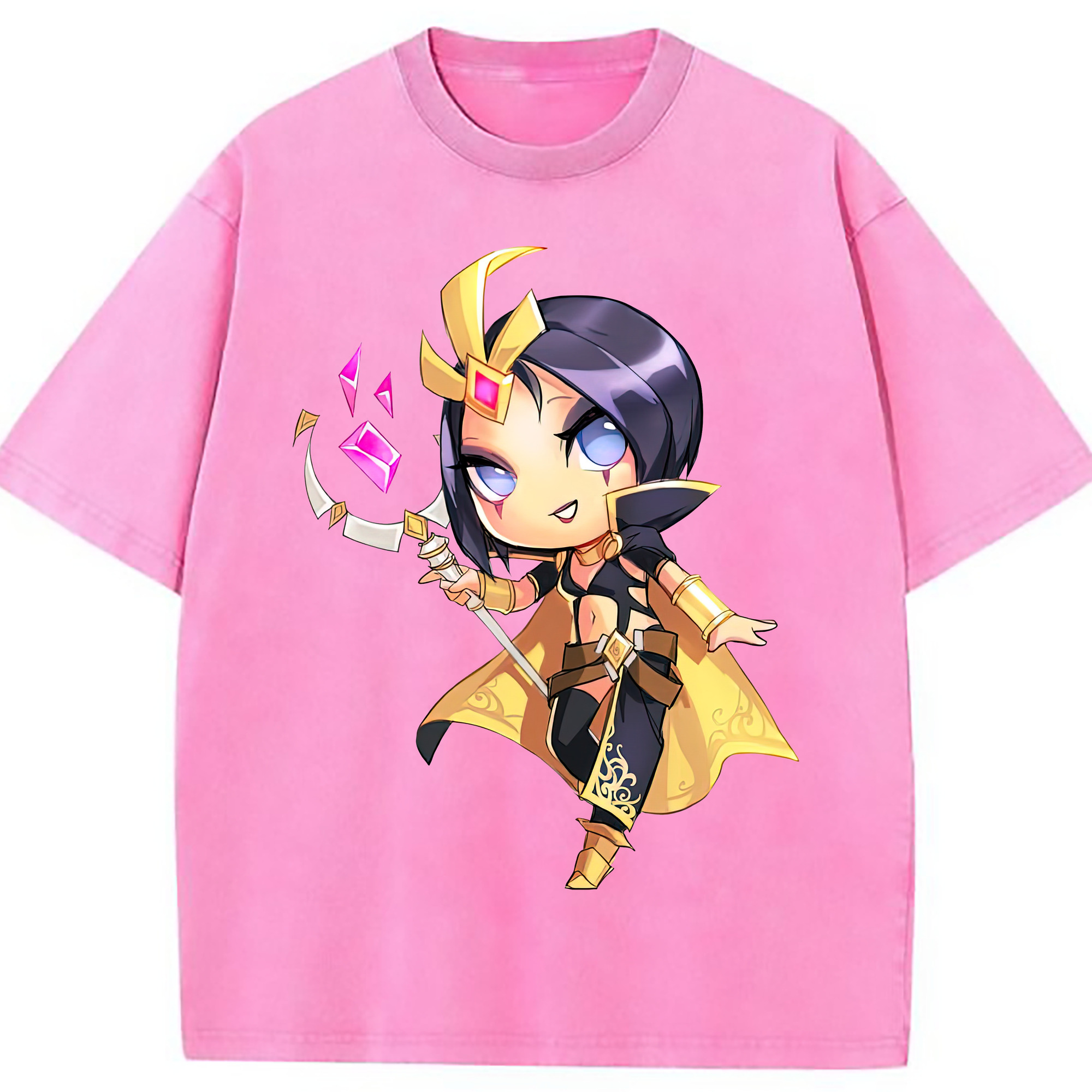 （画像用） リーグ・オブ・レジェンド League of Legends LOL 綿100% ヴィンテージ風 半袖Tシャツ（フロントプリント）